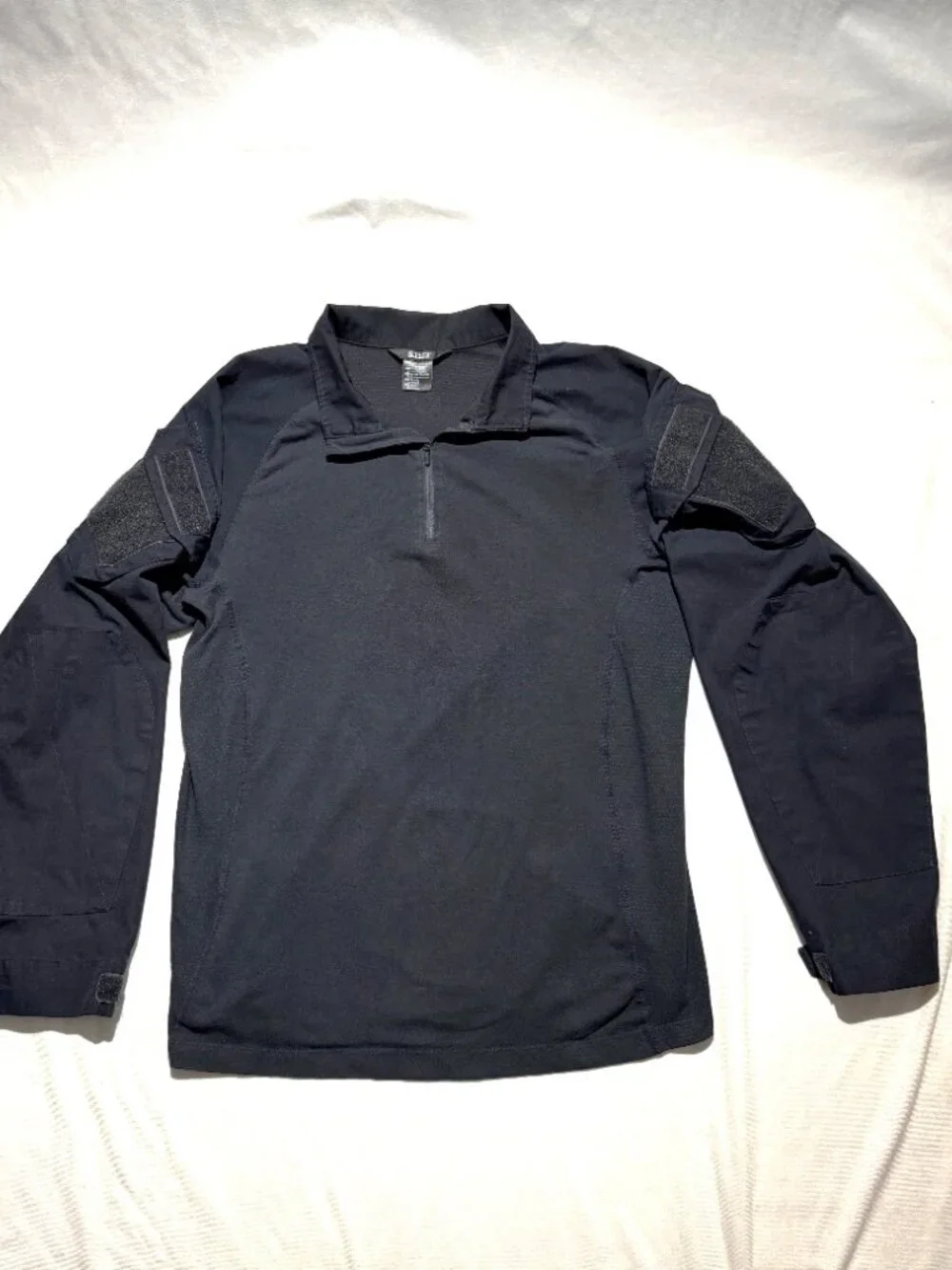 5.11 Tactical Rapid Assault Mens Shirt XL Black Vented 1/4 Zip Long Sleeve - Picture 2 of 10
